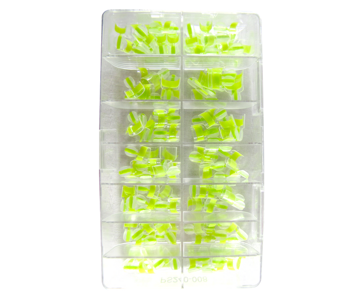 Prothèses French Wrap Double Vert Fluo