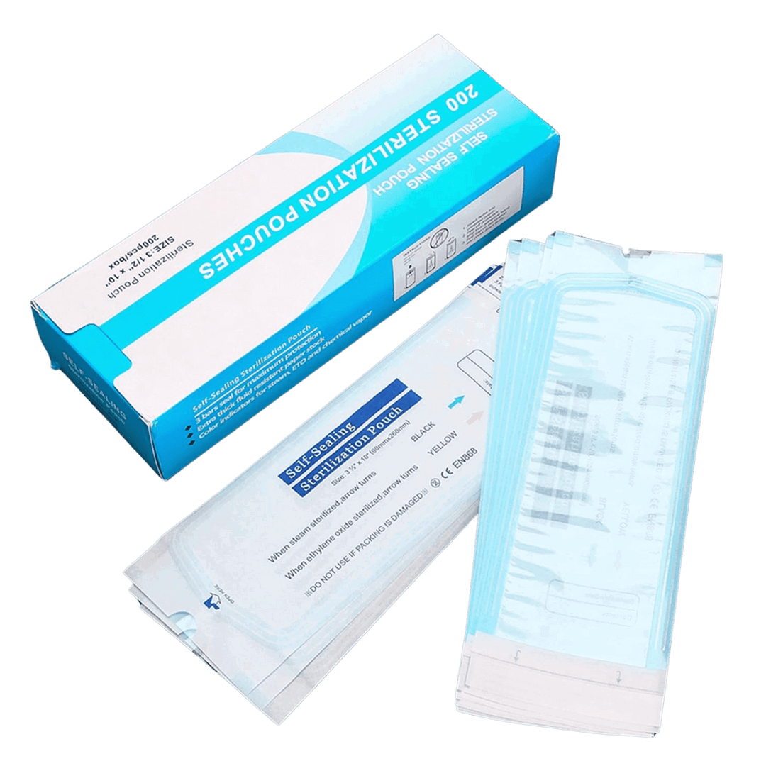 Self-Sealing Sterilization Pouches 26 x 9 cm (200pcs)