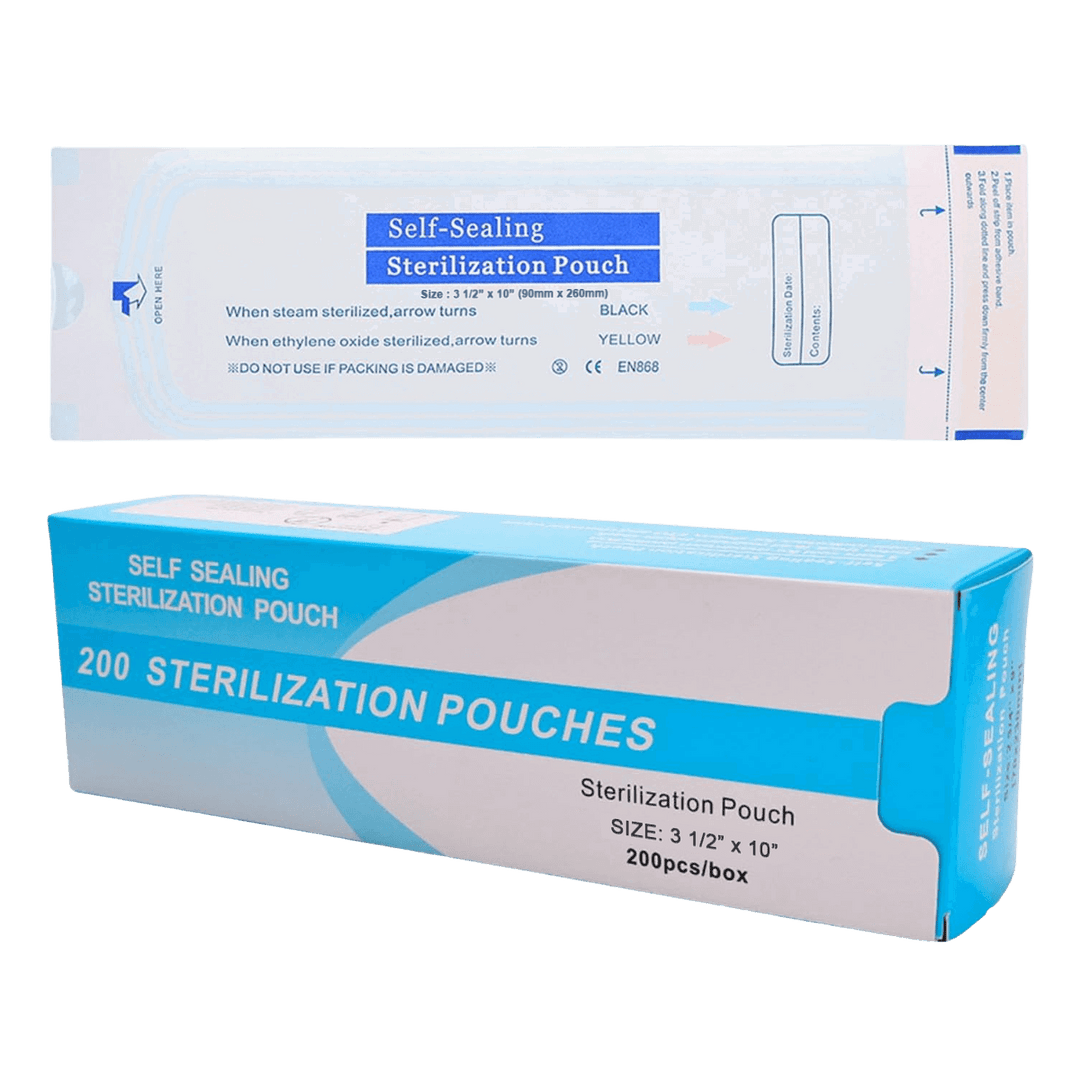 Self-Sealing Sterilization Pouches 26 x 9 cm (200pcs)