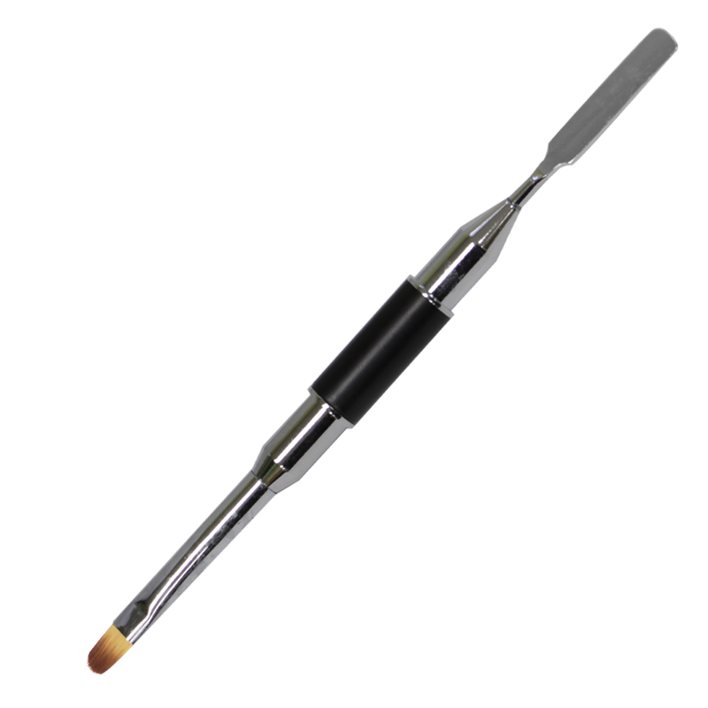Brush-Spatula Tool with Black Caps