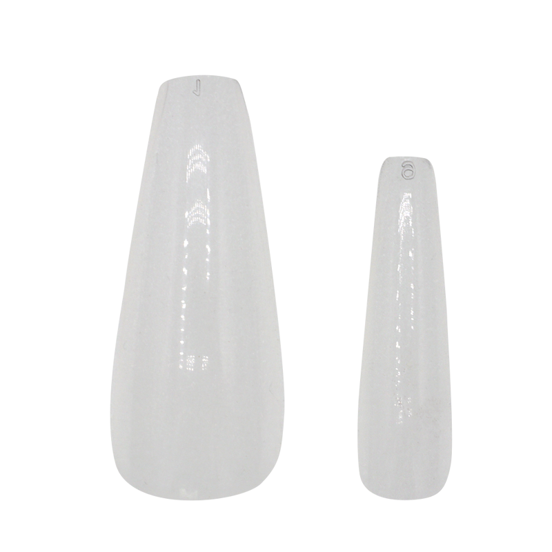 Prothèse pleine Ballerine Long Clair Sans Épaulement capsule ongle complet faux ongle