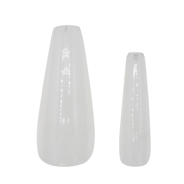Prothèse pleine Ballerine Long Clair Sans Épaulement capsule ongle complet faux ongle