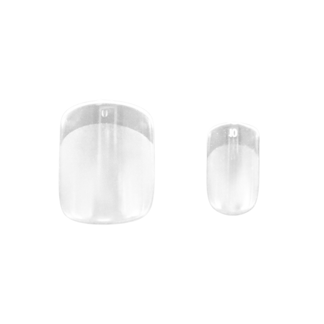 Prothèse Pleine Carré Courte Clair (100pcs)