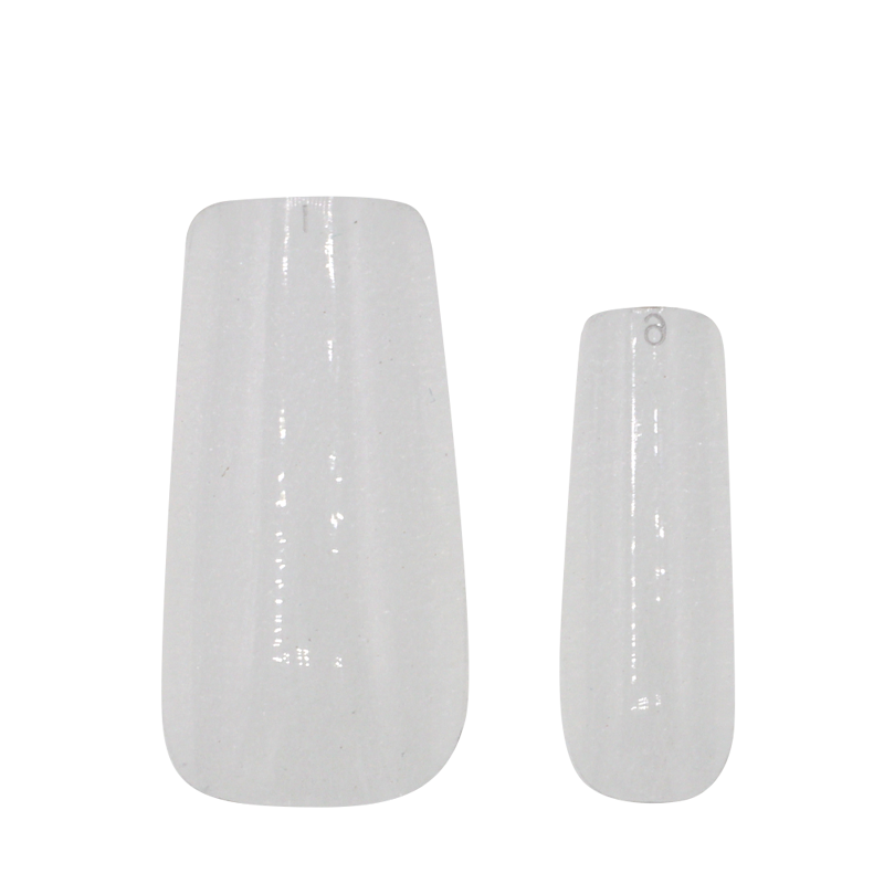 Prothèse pleine Carré Medium Clair Sans Épaulement capsule ongle complet faux ongle