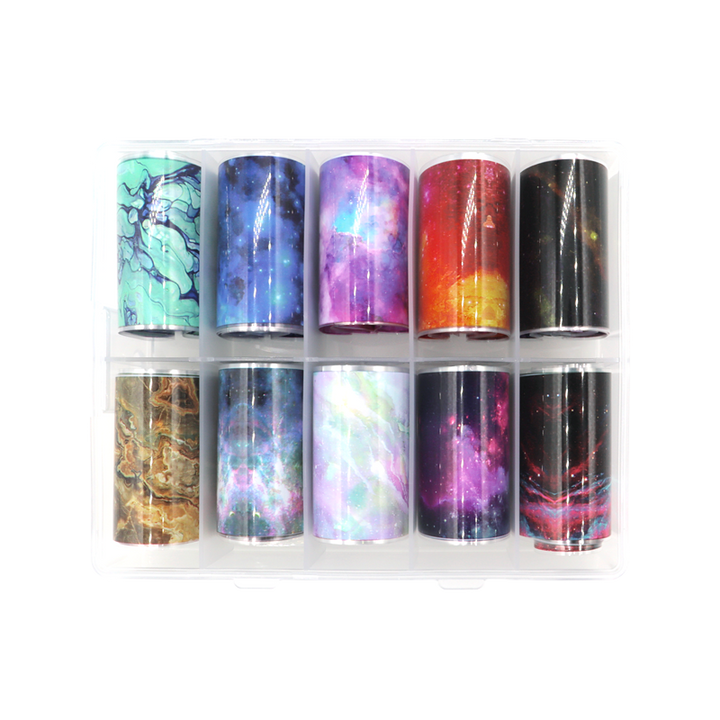 Decorative Transfer Paper Box 10pcs Galaxy 
