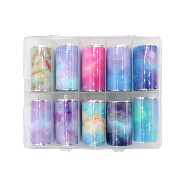 Decorative Transfer Paper Box 10pcs Galaxy 