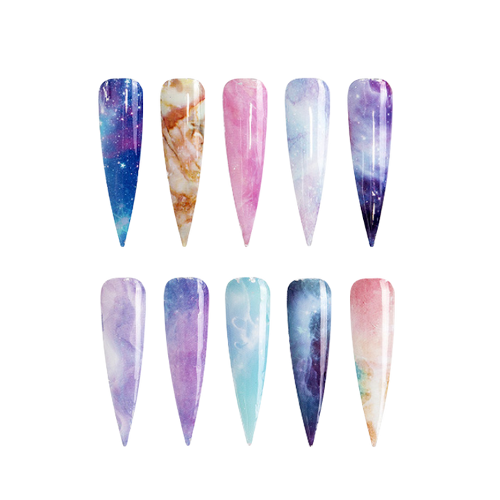 Decorative Transfer Paper Box 10pcs Galaxy 