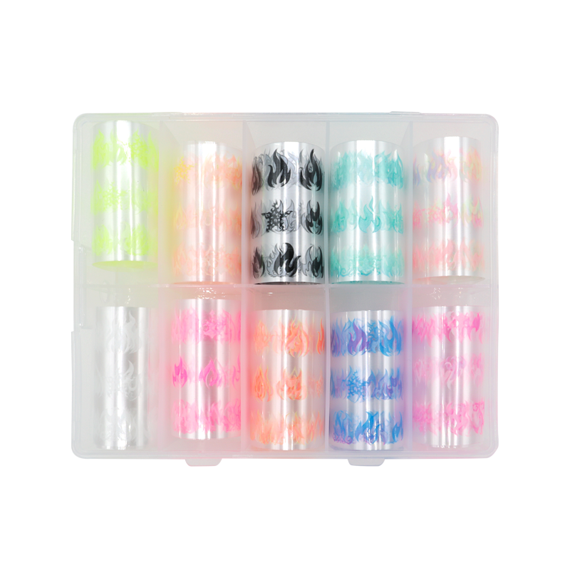 Decorative Transfer Paper Box 10pcs Flames 