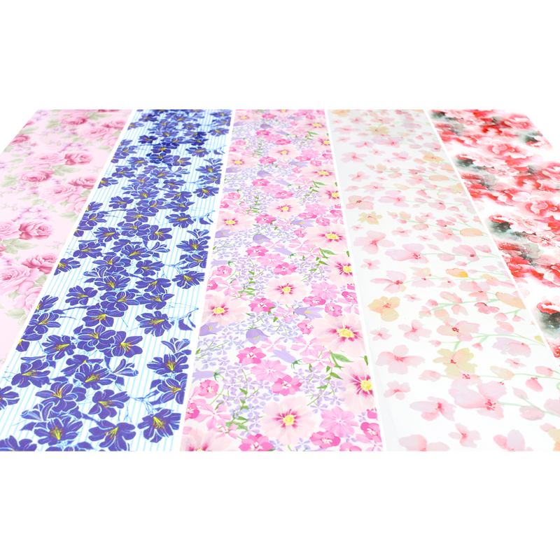 Papier Transfert Déco. Boitier 10pcs Fleurs 