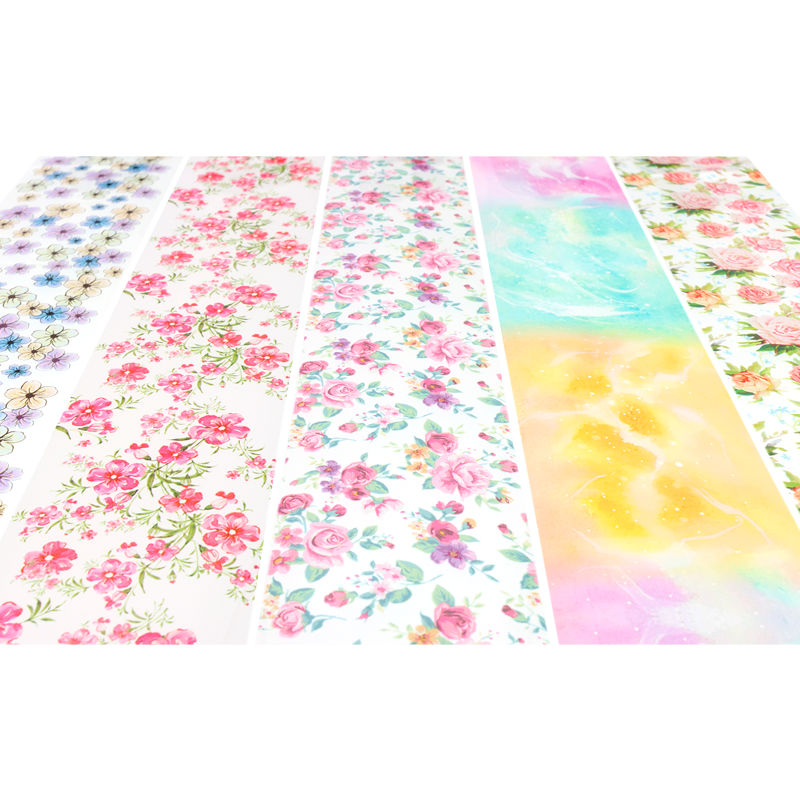 Papier Transfert Déco. Boitier 10pcs Fleurs 