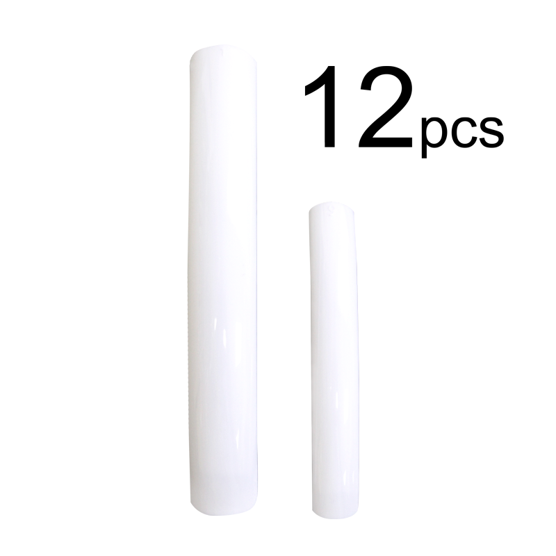 Prothèse Extra Longue Droite Blanche (12 pcs)