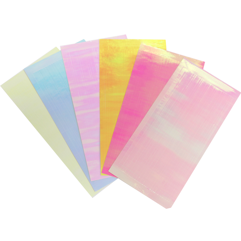 Ruban Déco. Autoadhésif Feuille Couleurs Variées 6pcs (A)