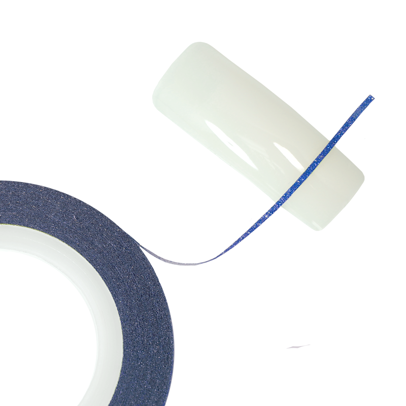 Decorative Nail Tape - Autoadhesive - Glittery Blue 0.7mm