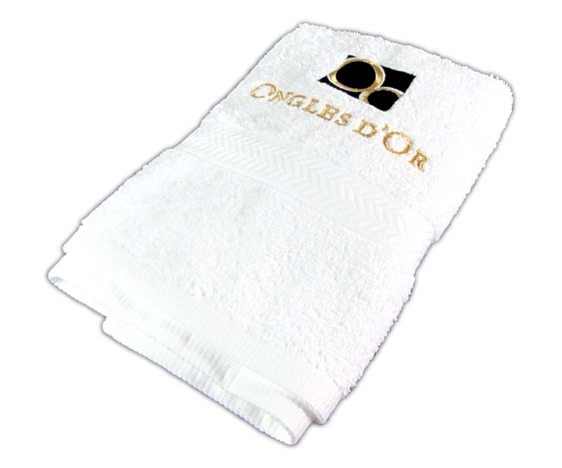 Ongles d'Or Embrodered Towel