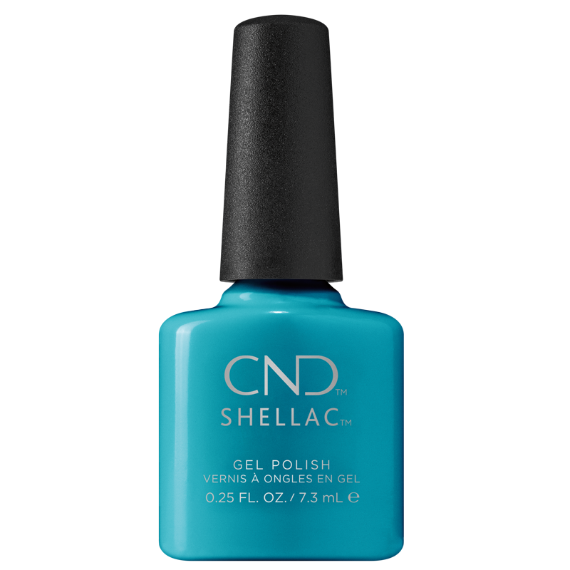 Shellac Vernis UV Boats & Bikinis #405 7.3mL, Mediterranean Dreams, bleu