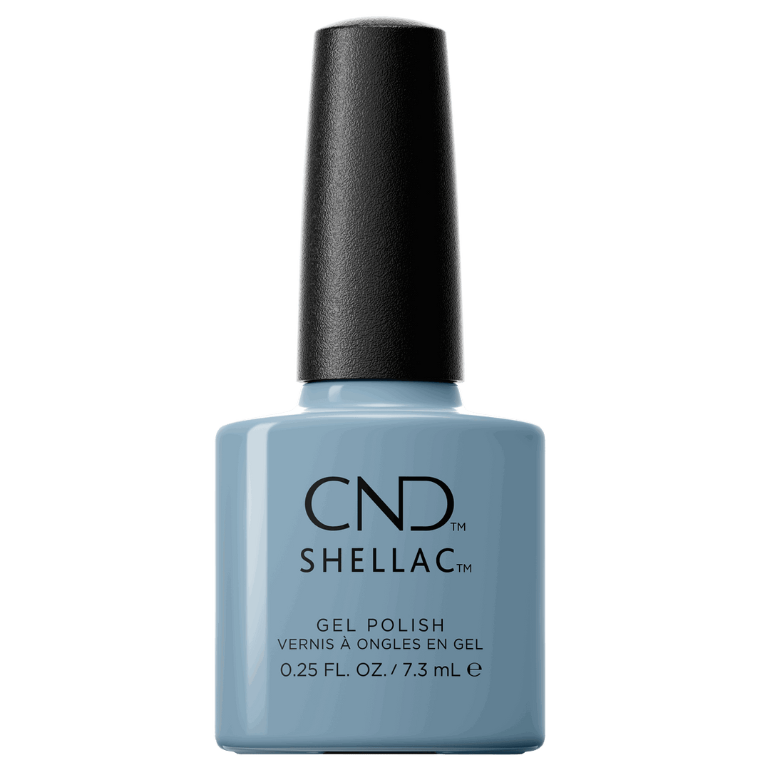Shellac Vernis UV Frosted Seaglass #432 7.3mL, CND Color World collection, bleu