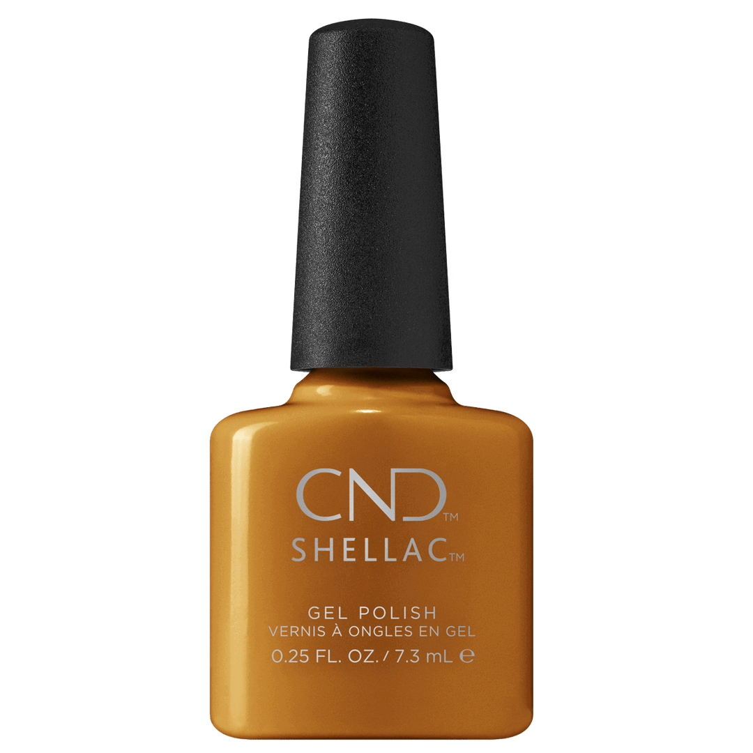 Shellac Vernis UV Willow Talk #408 7.3mL, Collection Fall Bloom, automne 2022, Willow Talk, jaune, orange