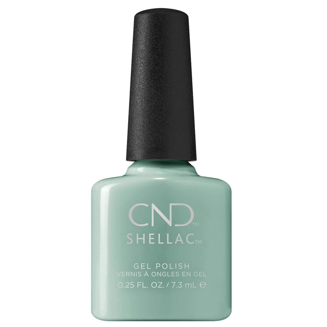 Shellac Vernis UV Morning Dew #409 7.3mL, Collection Fall Bloom, automne 2022, Morning Dew, vert, bleu
