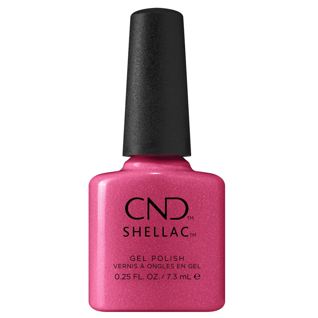 Shellac Vernis UV 414 Happy Go Lucky 7.3mL, Collection Painted Love, rose, brillants