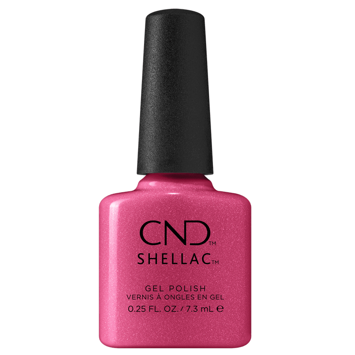 Shellac Vernis UV 414 Happy Go Lucky 7.3mL, Collection Painted Love, rose, brillants