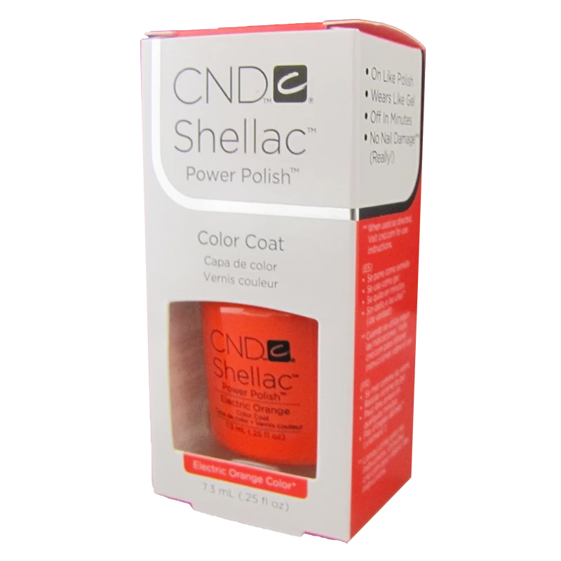 Shellac Vernis UV Electric Orange  7.3 mL