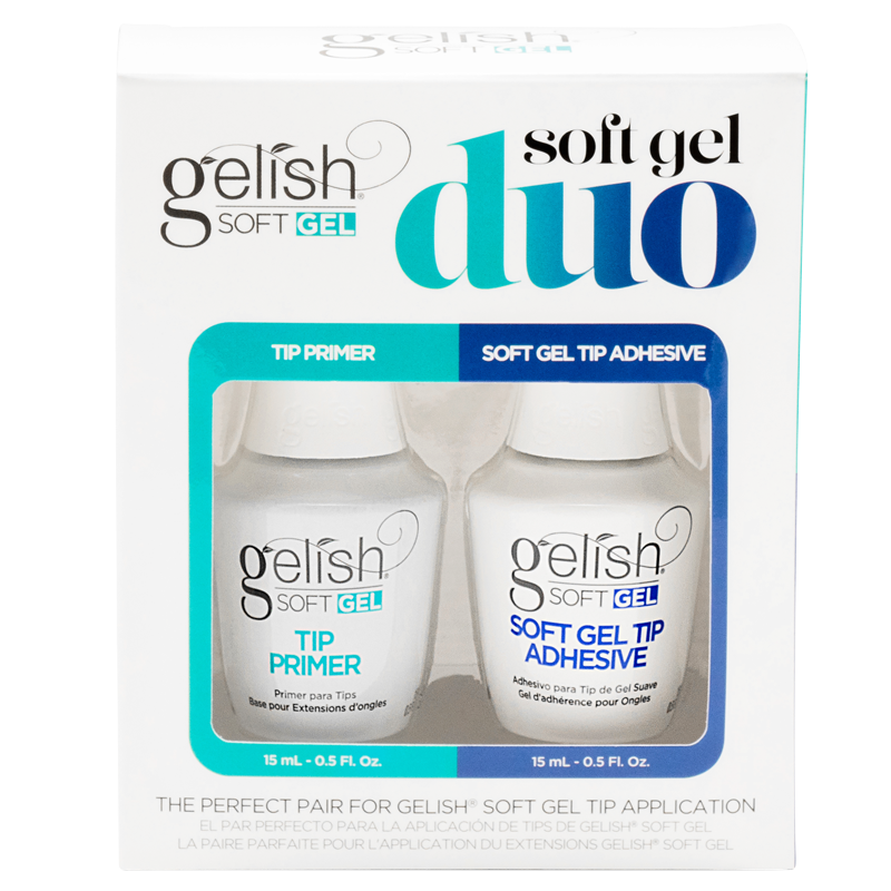 Gelish Soft Gel Duo Base et Gel d'Adhérence colle prothese pose américaine