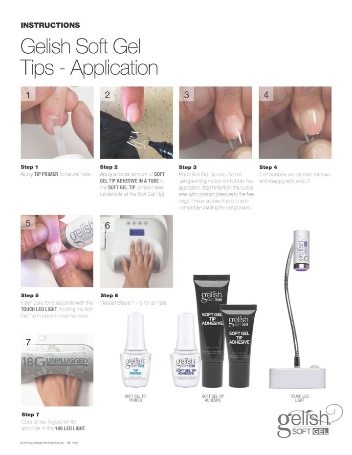 Gelish Soft Gel Tip - Application