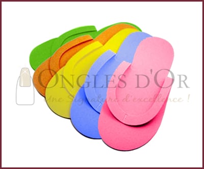Sandales pedicure coul variées