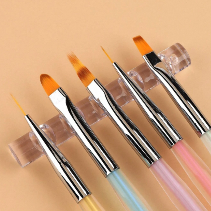Support pour Pinceaux en Acrylique Transparent