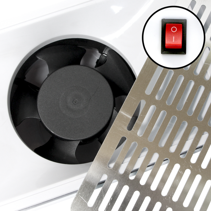 Ventilateur de Table Encastrable Blanc 