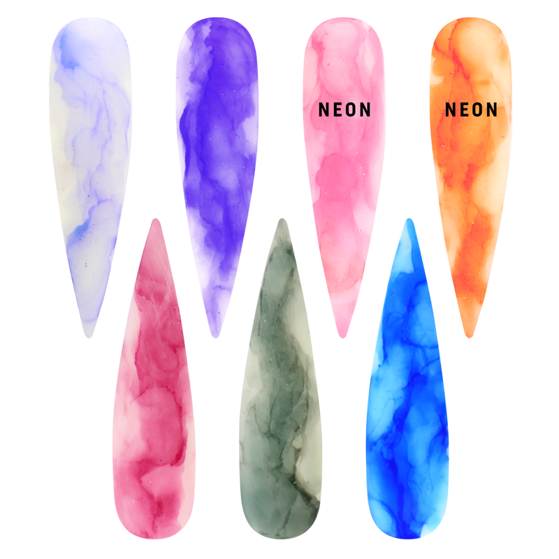 Watercolor Background Encre Collection (8pcs)