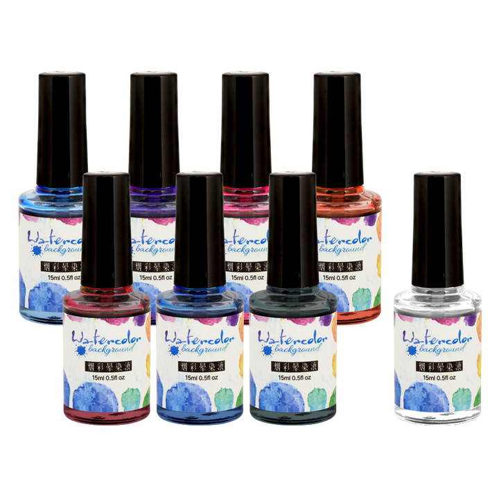 Watercolor Background Ink Collection (8pcs)