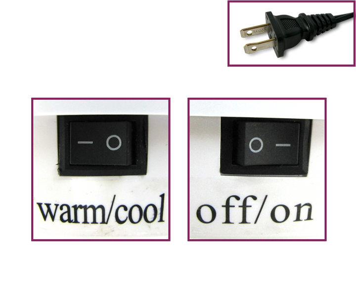 Electric Automatic Nail Polish Dryer Doble, White (YF-066B)