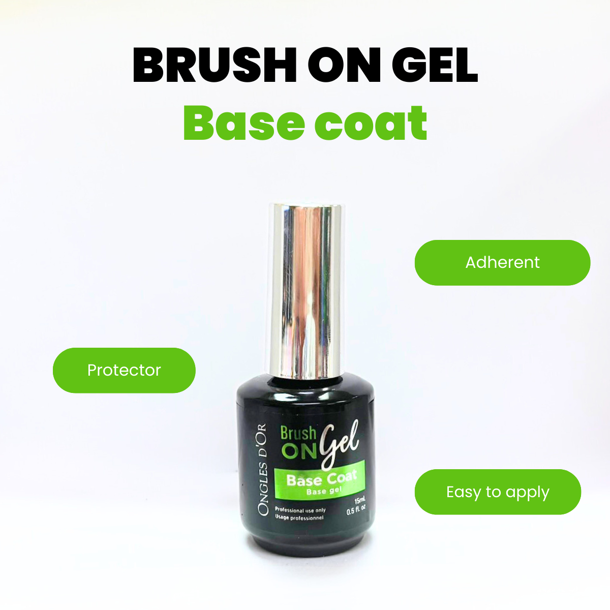 Brush On Gel Base Coat 15mL