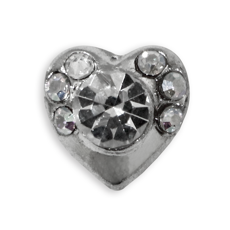 3D Nail Decoration - Heart #185 - Clear
