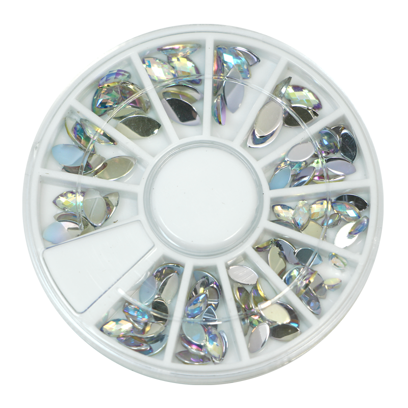 Stone wheel - oval shape - clear holographic