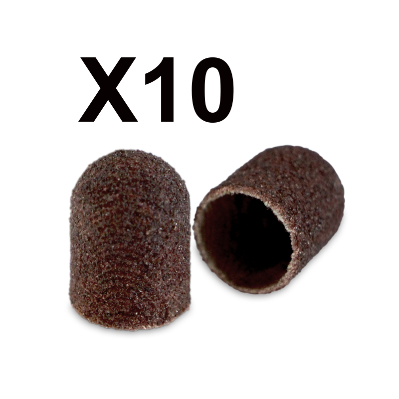 Cylindres à Sabler Capuchon 10x15 Médium (grit 120)(10 pcs)