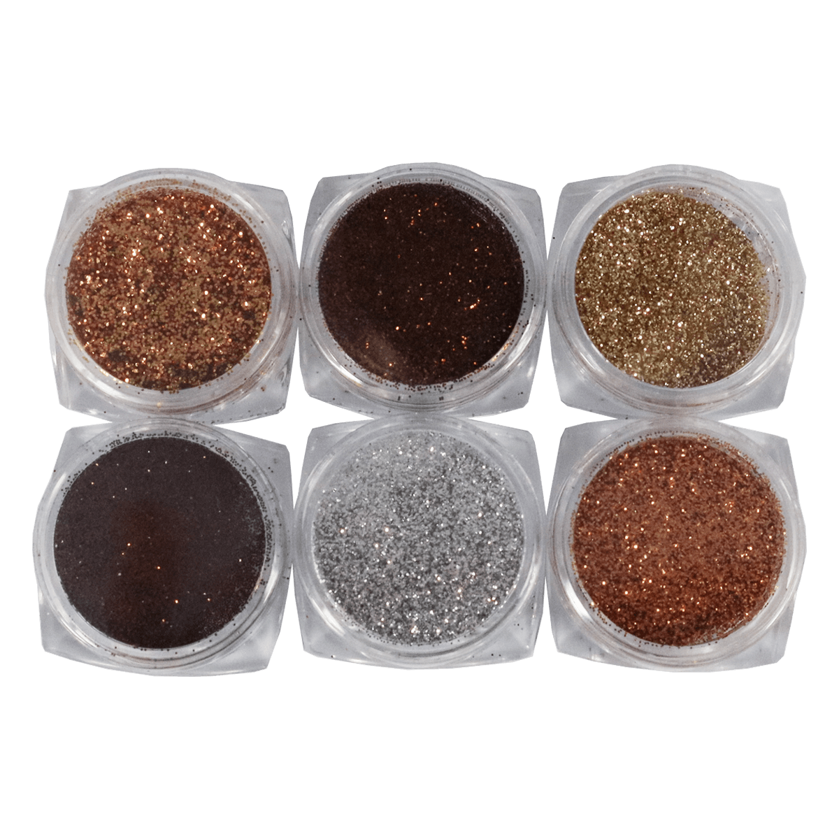 Decorative Glitter Kit - Brown/Copper (6 colors)