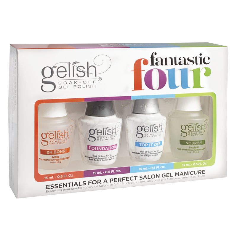 Gelish Gel Polish Fantastic Four - 4 Essentials Kit