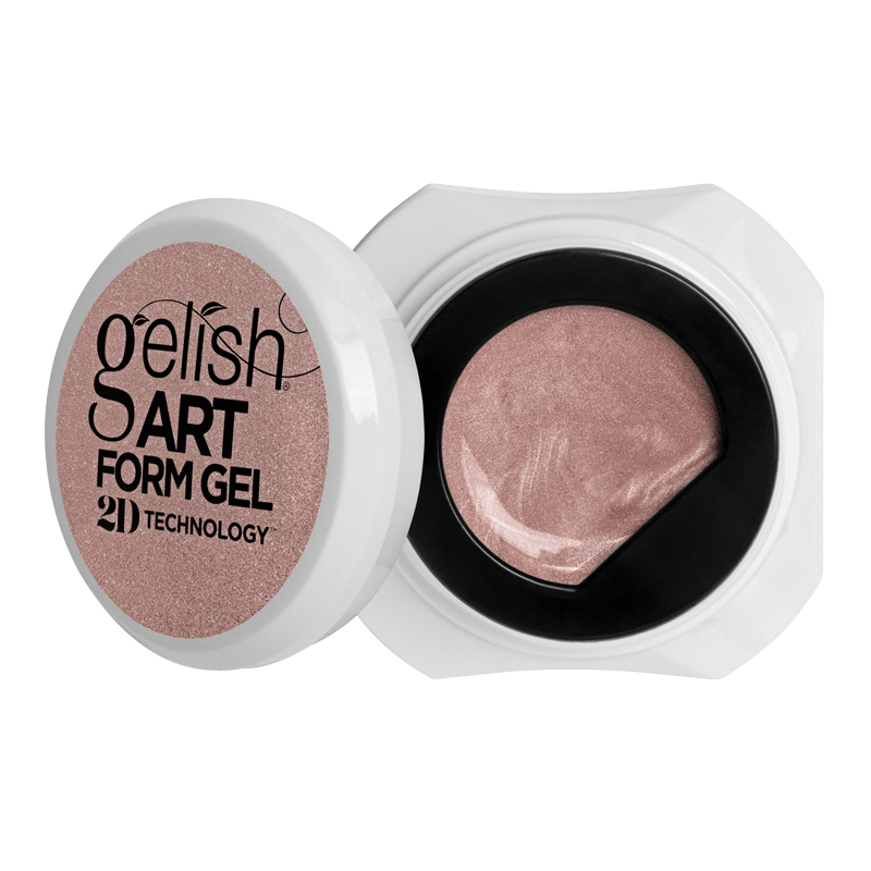 Gelish Art Form Gel - Effects Rose Gold Metallic 5g