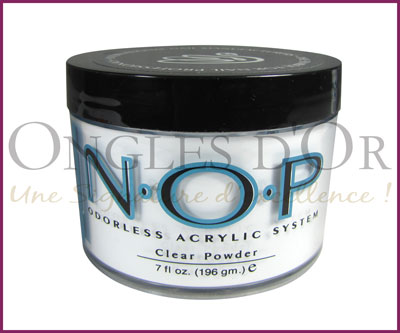 INM N.O.P. Odorless Acrylic Powder Clear 7oz (INMNOPPC7)