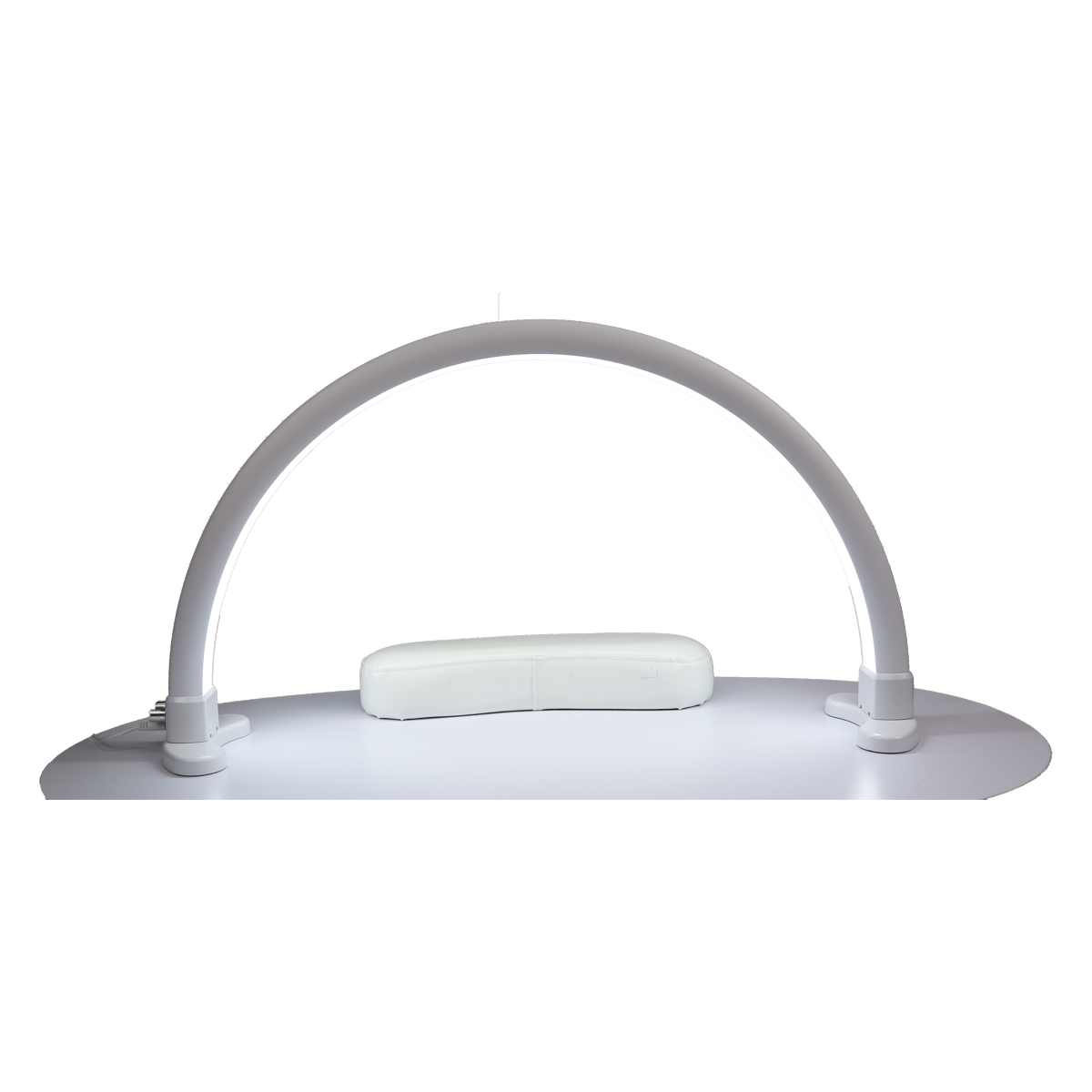 Lampe de Table LED Demi-Lune Blanche Brillants 72cm 110V