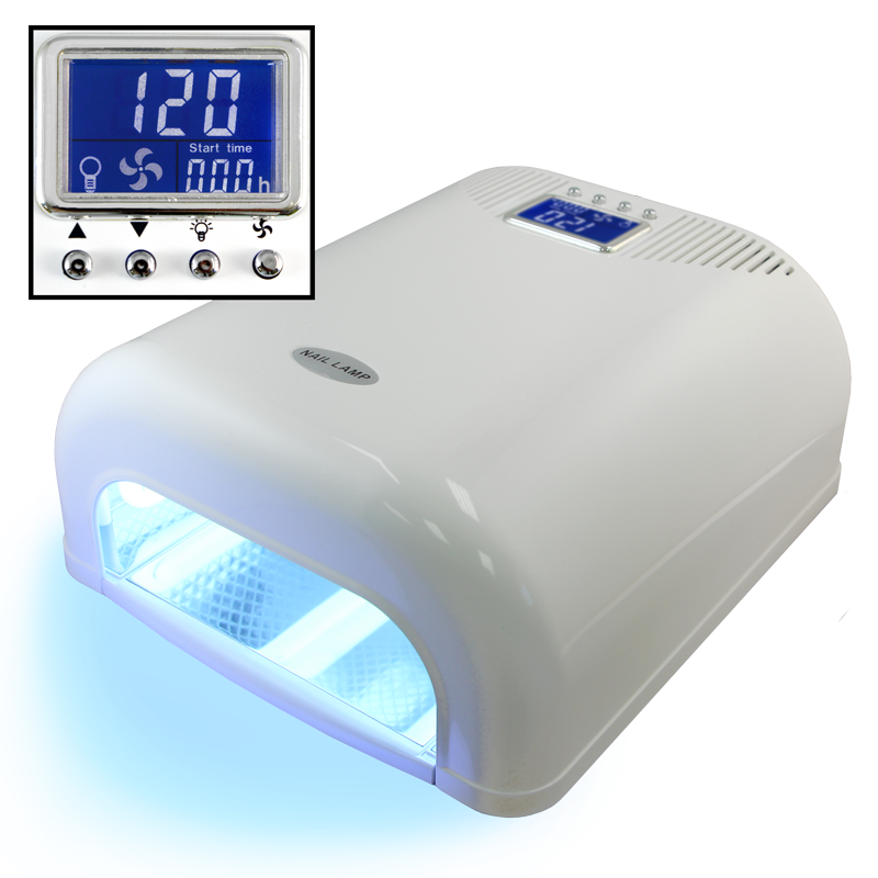 36 Watts UV Lamp with 5s to 15min Timer (elect.) - White