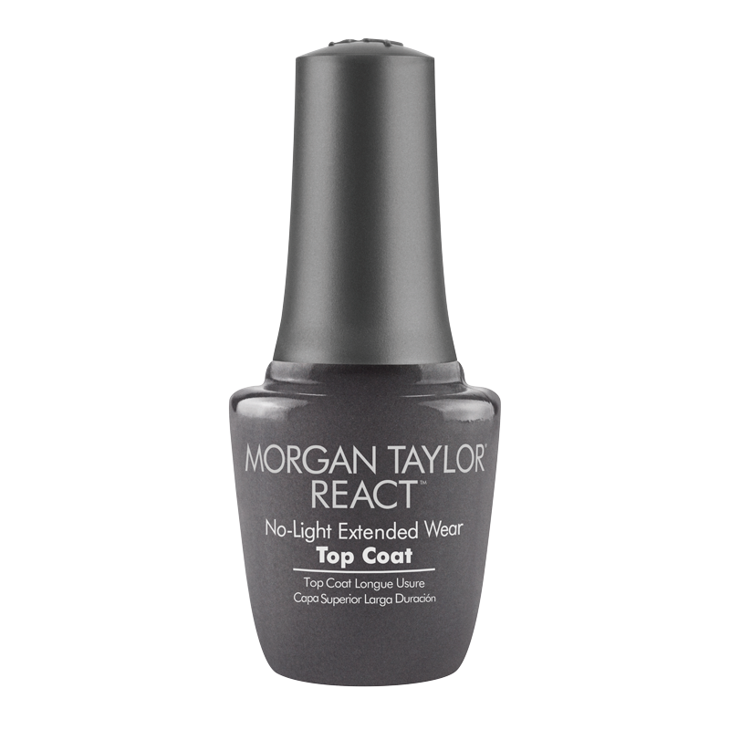 Morgan Taylor Nail Polish REACT Top Coat 15mL