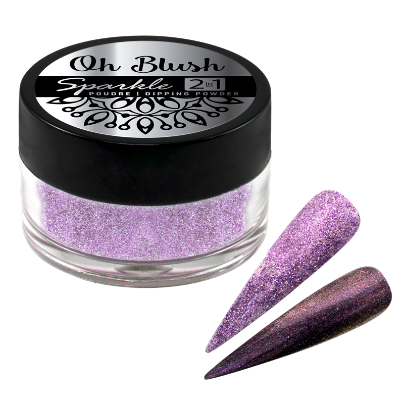 Oh Blush Sparkle 2 in 1 Powder - 1007 Ashes of Violet (0.5oz)