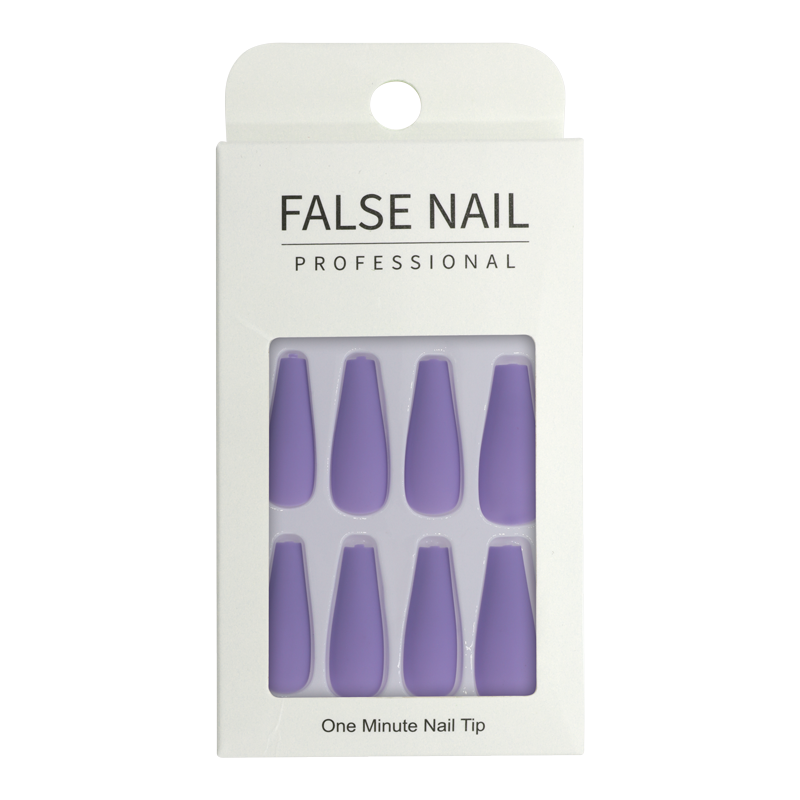Press-On Nails - False Nail Professional Ballerine Mauve Mat 24pcs