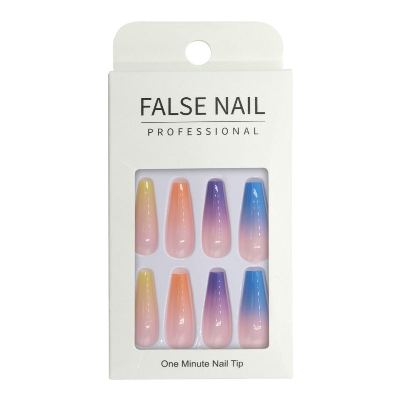 Press-On Nails - False Nail Professional Ballerine Dégradé 24pcs